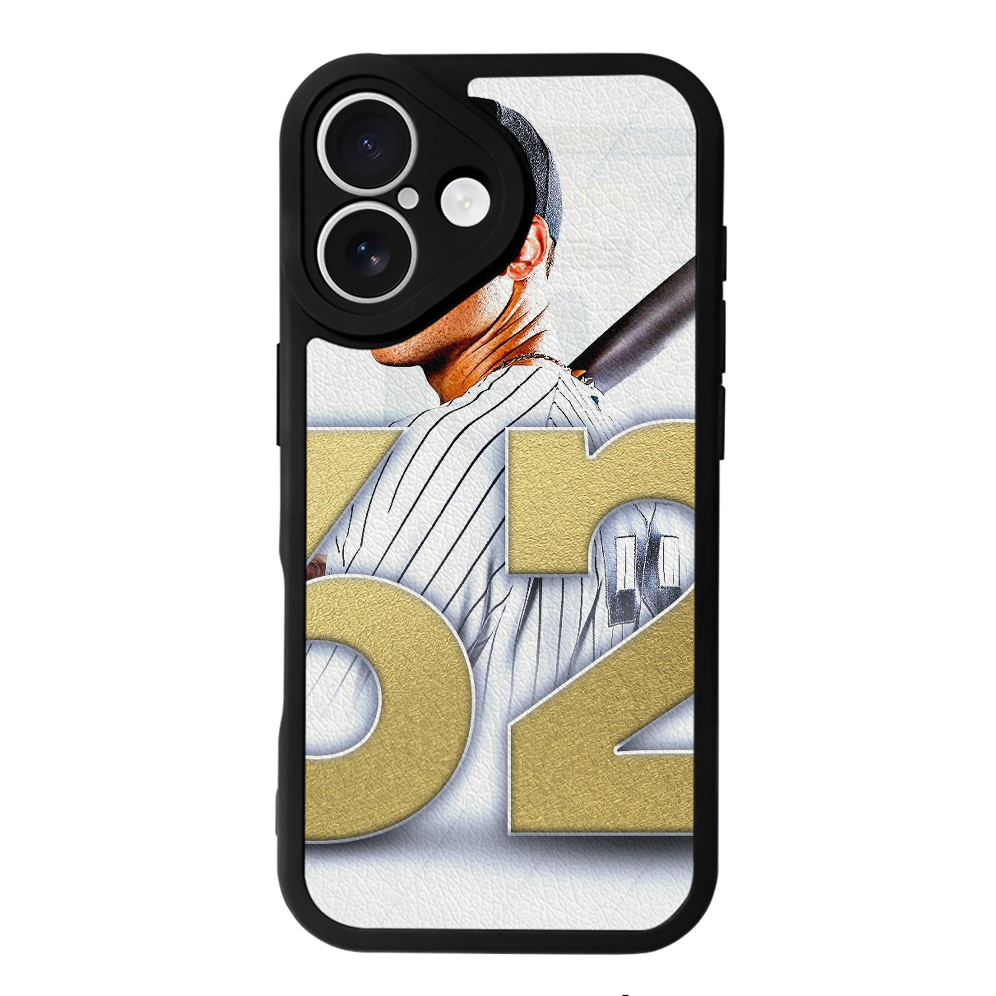 aaron judge 62nd home run IPhone 16 Silicone Leather Case – UV Print, Lambskin Texture – Perfect Fit, Wireless Charging Compatible, Scratch Resistant, Precise Cutouts – Stylish Protection For IPhone 16